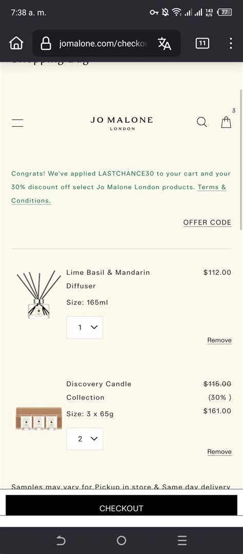 jo malone discount code student